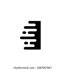 Initial Letter I Fast Speed Logo Design Template