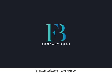 Initial Letter FB or BF Logo Design vector Template. Creative Abstract FB Logo Design Vector Illustration