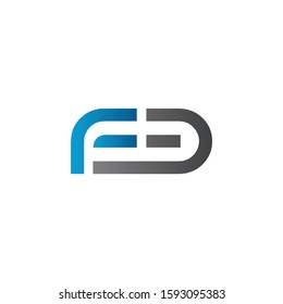 Initial Letter FB Logo Design Vector Template. Creative Alphabetical FB Letter Logo