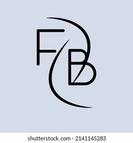 Initial letter FB logo design
