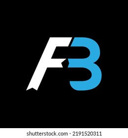 Initial Letter FB logo icon design template elements.