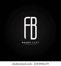 Initial Letter FB Logo - Simple Alphabet Logo