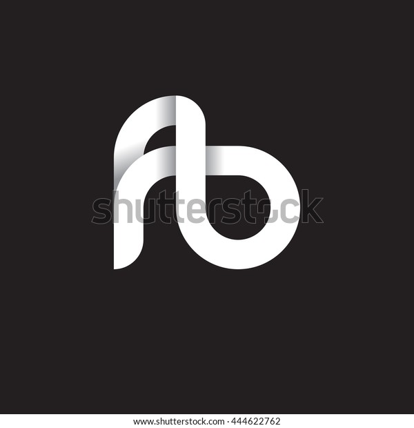 Initial Letter Fb Modern Linked Circle Stock Vector Royalty Free