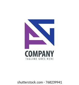 Initial Letter FC Design Logo