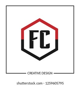 Initial Letter FC Logo Template Design