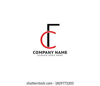 Initial Letter FC Logo Template Design