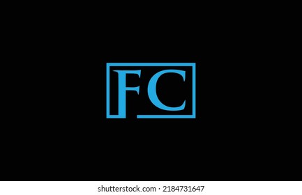 Initial letter FC monogram simple clean modern logo