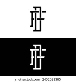 initial letter FD logo design vector. initial FD design vector template