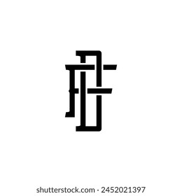 initial letter FD logo design vector. initial FD design vector template