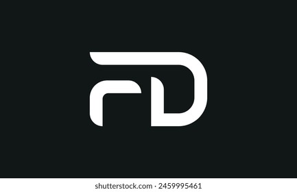 Initial Letter FD Logo Design. FD Logo Design. Creative And Modern FD logo.