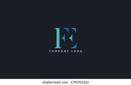 Initial Letter FE or EF Logo Design vector Template. Creative Abstract FE Logo Design Vector Illustration