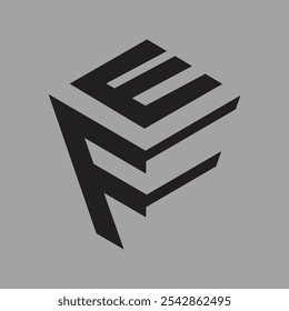 Initial letter FE hexagon vector logo