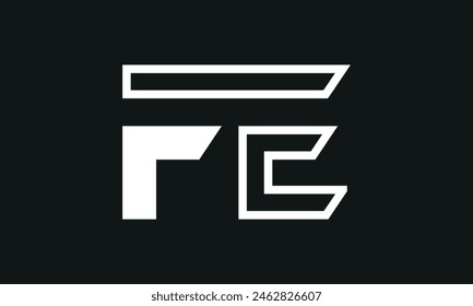 Initial Letter FE Logo Design. FE Logo Design. Creative And Modern FE logo.