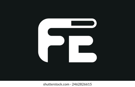 Initial Letter FE Logo Design. FE Logo Design. Creative And Modern FE logo.