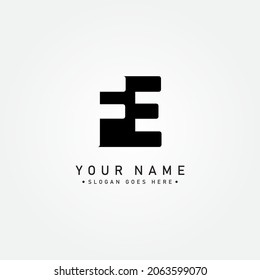 Initial Letter FE Logo - Simple Business Logo