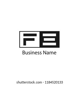 Initial Letter FE Logo Template Design