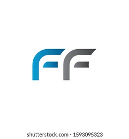 Initial Letter FF Logo Design Vector Template. Creative Alphabetical FF Letter Logo