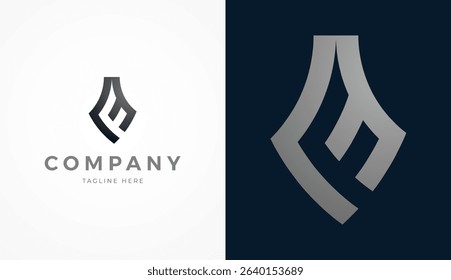 Initial Letter FF Logo Design, Stylish letter FF with two color, usable for brand and company logos, vector illustration