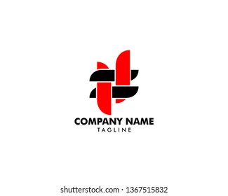 Initial Letter FF Logo Template Design