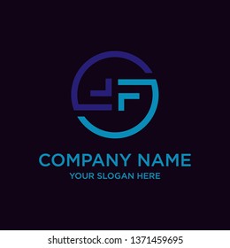 
Initial Letter FF Logo Template Design - Vector