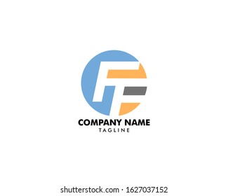 Initial Letter Ff Logo Template Design Stock Vector (Royalty Free ...