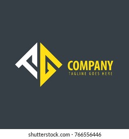 Initial Letter FG Design Logo