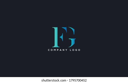 Initial Letter FG or GF Logo Design vector Template. Creative Abstract FG Logo Design Vector Illustration