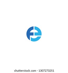 initial letter fg linked circle