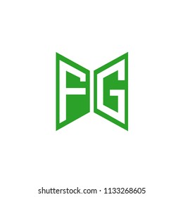 Initial Letter FG Logo Design, Hexagonal Shape with Infinity Style