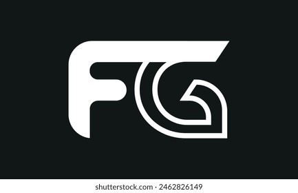 Initial Letter FG Logo Design. FG Logo Design. Creative And Modern FG logo.