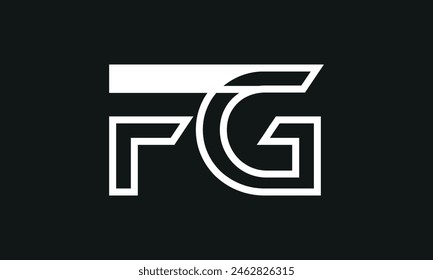 Letra inicial FG Logo Design. Diseño de logotipo de FG. Logo FG creativo y moderno.
