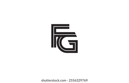 Initial Letter FG logo design, FG logo vector design, Alphabet FG logo, luxury logo FG monogram