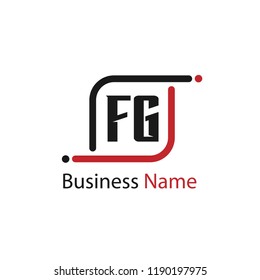 Initial Letter FG Logo Template Design