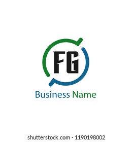 Initial Letter FG Logo Template Design