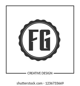 Initial Letter FG Logo Template Design