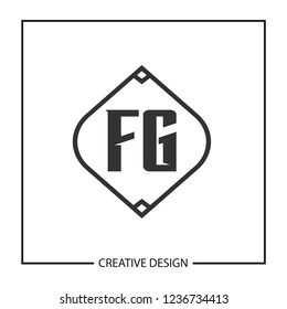 Initial Letter FG Logo Template Design
