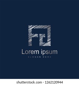 Initial Letter FG Logo Template Vector Design