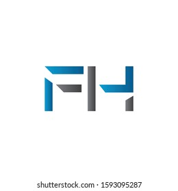 Initial Letter Fh Logo Design Vector Stock Vector (Royalty Free ...