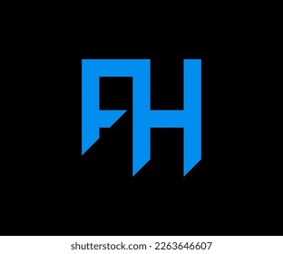 Initial Letter FH Logo Template Design. FH Logo Design. FH Buchstaben Logo Design Vektorvorlage. FH-Monogramm-Logo
