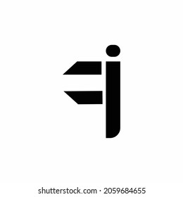 diseño del logotipo FI de la letra inicial