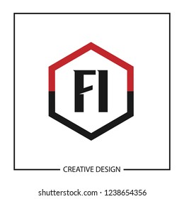 Initial Letter FI Logo Template Design