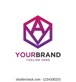 Initial Letter A Finance Logo Design