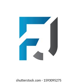 Initial Letter FJ Logo Design Vector Template. Creative Alphabetical FJ Letter Logo