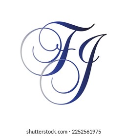Initialbuchstaben FJ Logo-Design