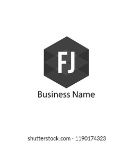 Initial Letter FJ Logo Template Design