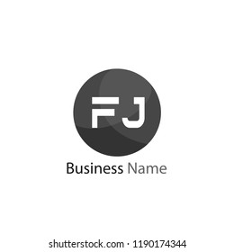 Initial Letter FJ Logo Template Design