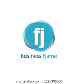 Initial Letter FJ Logo Template Design