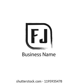 Initial Letter FJ Logo Template Design