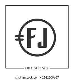 Initial Letter FJ Logo Template Design