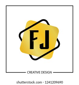 Initial Letter FJ Logo Template Design